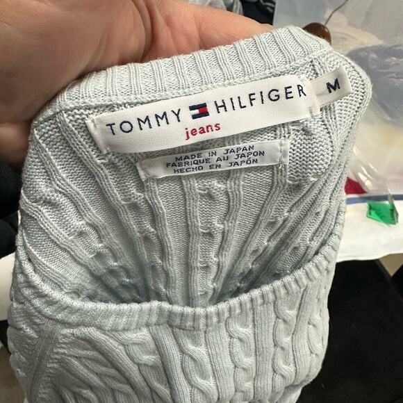 Tommy Hilfiger Baby Blue Cable Knit Sweater - Picture 4 of 7